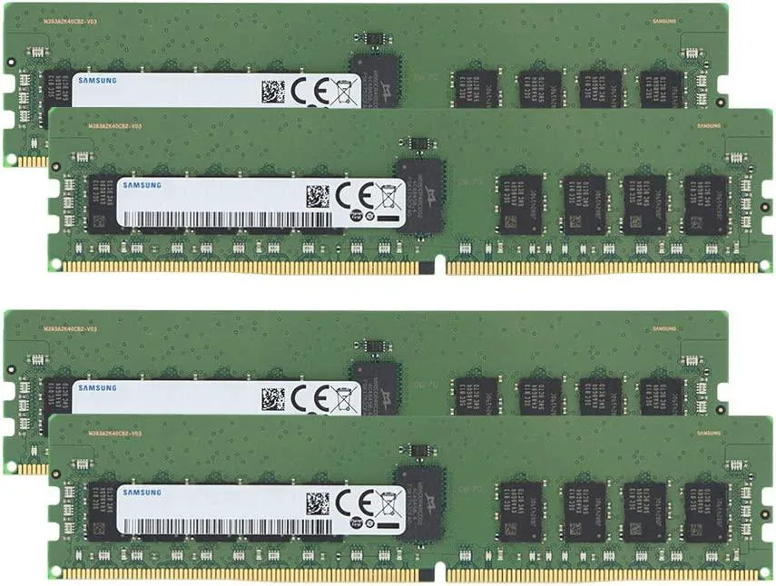 SAMSUNG SAMSUNG 64GB (4 x 16GB) DDR4 2666MHz CL19 288-Pin ECC Unbuffered RDIMM Server Memory — product photo
