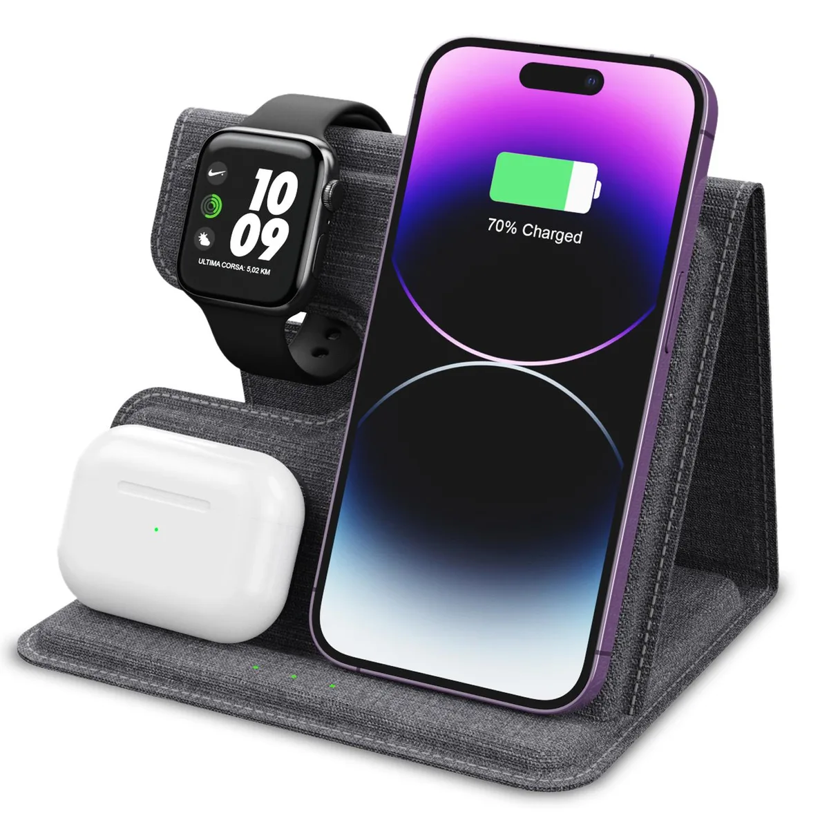 Sungale Sungale 3-in-1 Foldable Wireless Charger Stand 18W — product photo