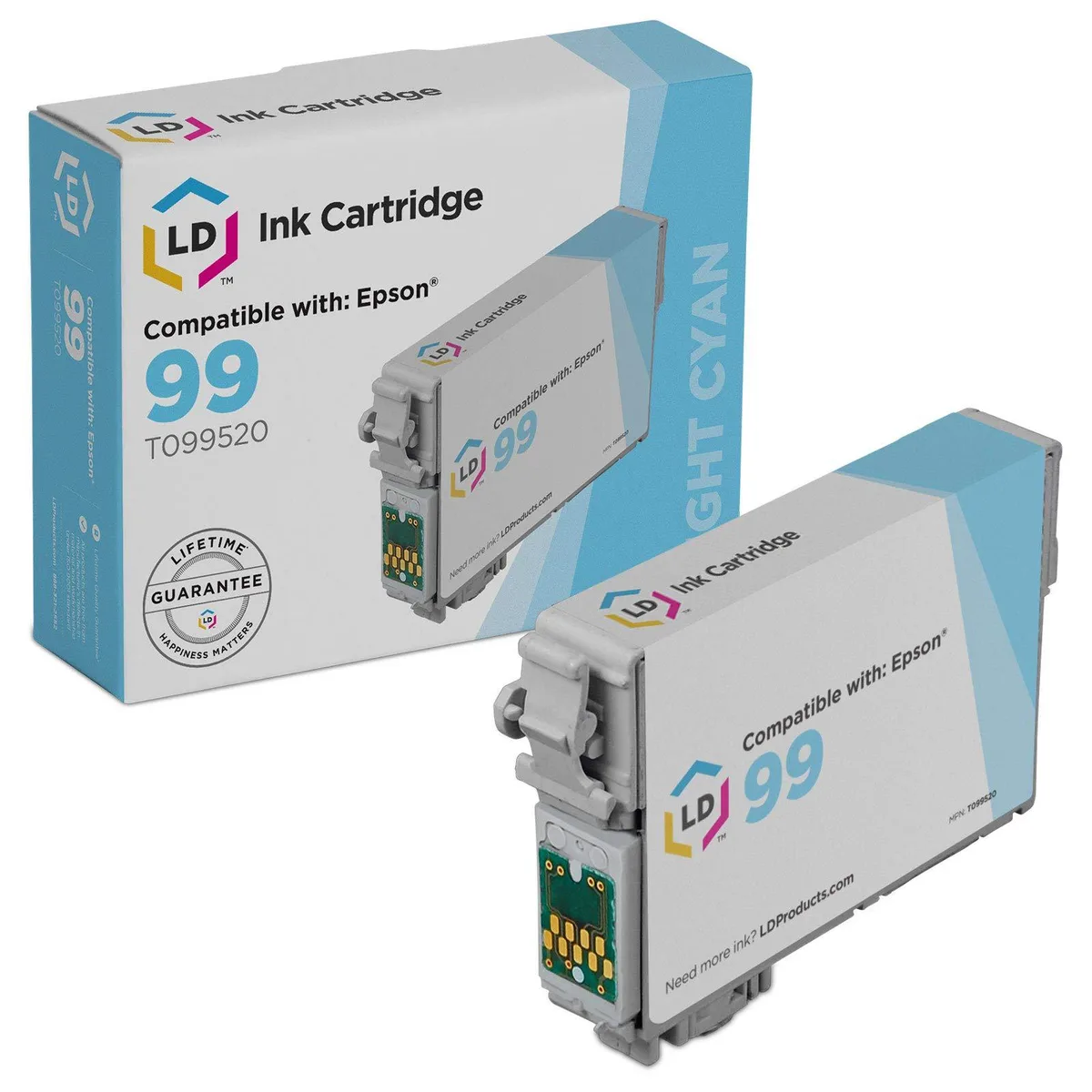 LD Products LD Products Epson 99 T099520 Light Cyan Ink Cartridge 535 Pages — product photo