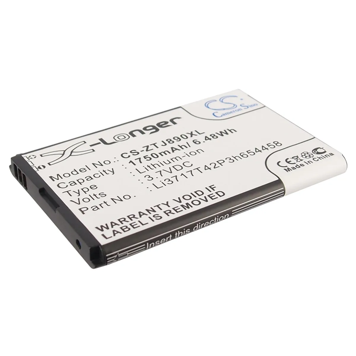 Cameron &amp; Co Cameron &amp; Co DS-CS-ZTJ890XL cell phone battery 1.75 Ah Li-ion black — product photo