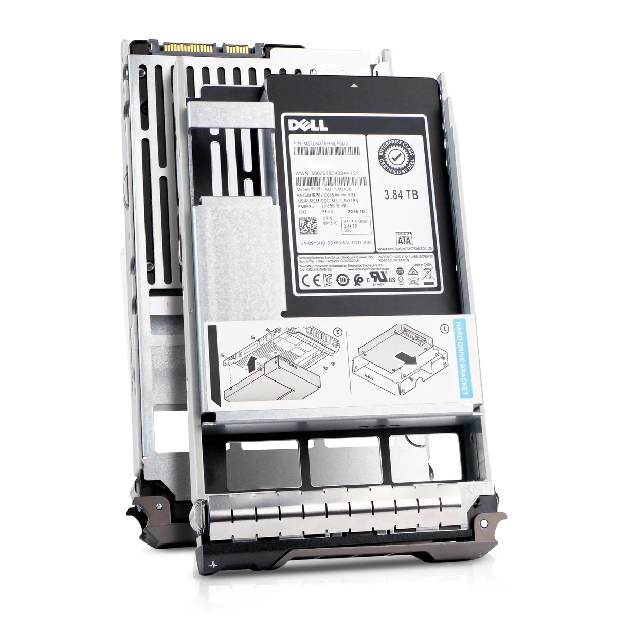 DELL DELL 09Y3HD G13 Hybrid 3.5in 3.84TB 1.3 DWPD SATA enterprise SSD — product photo