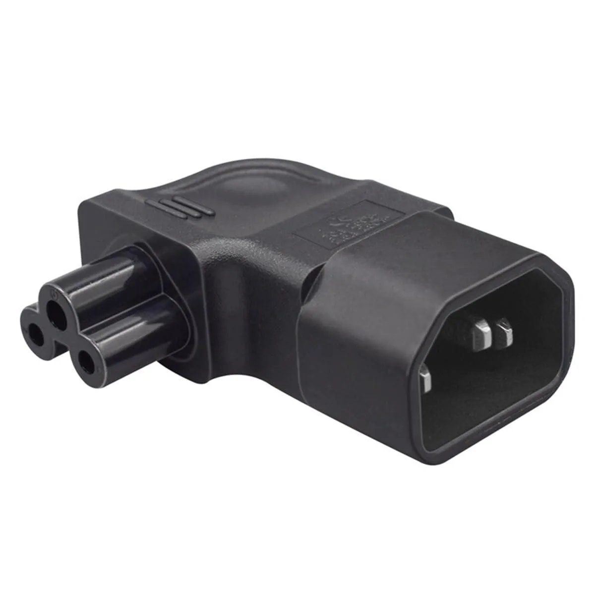 Vszerda Vszerda IEC 60320 C14 Male to C5 Female Right Angled 90° Power Extension Cord — product photo