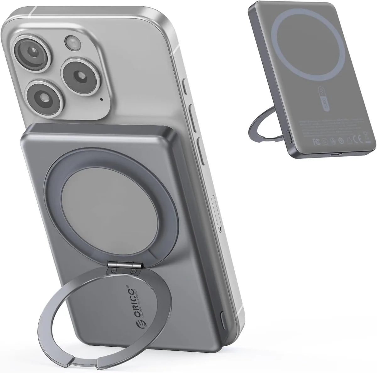 Orico Orico KD5-GY-EP 5000mAh magnetic power bank with 360° stand — product photo