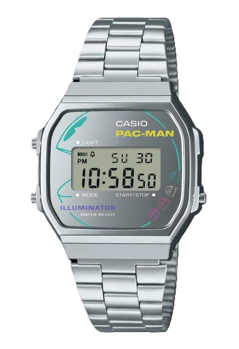CASIO CASIO Vintage Digital PAC-MAN Collaboration Quartz A168WEPC-7A watch — product photo
