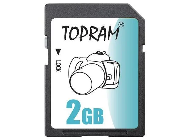 TOPRAM TOPRAM TRSD2G 2GB SD memory card — product photo