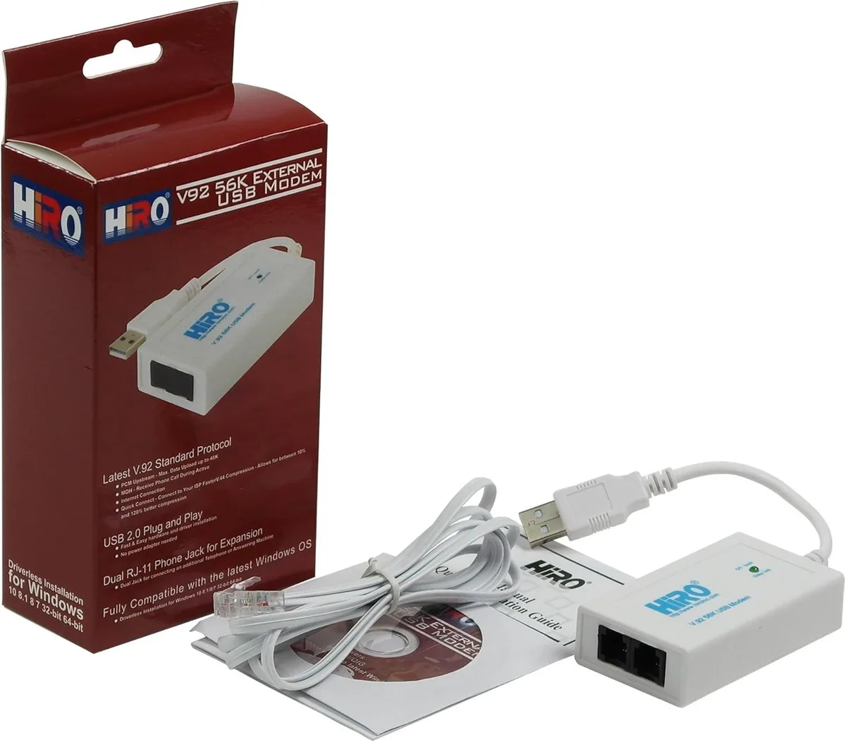 PISKEKAT PISKEKAT PC Game Controller V92 56K USB 2.0 Dual Port — product photo