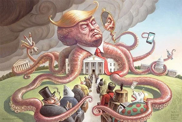 Trump Nightmare poster print 36 by 24 inches on heavy stock paper