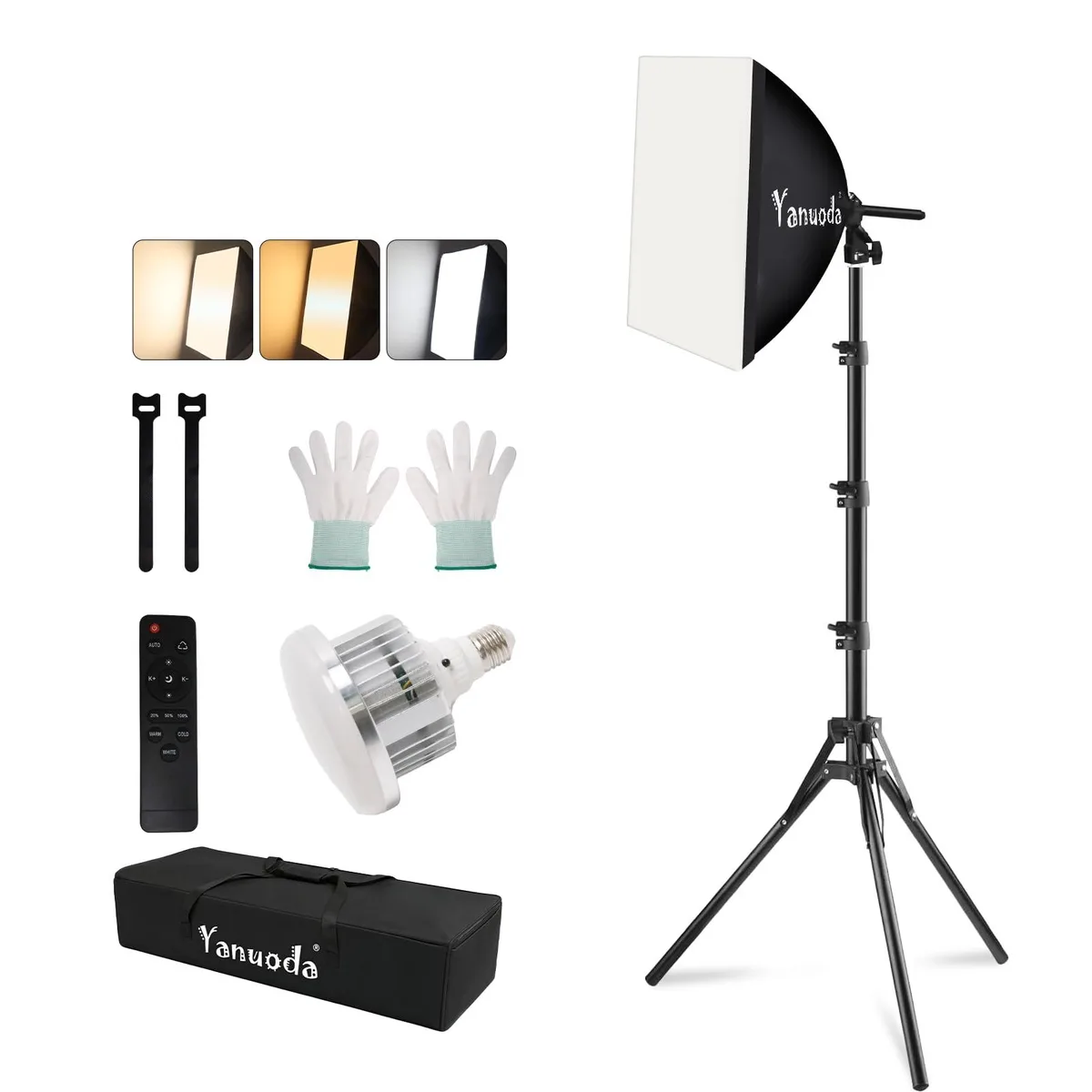  Yanuoda SB95B40 16''x16'' Softbox Lighting Kit 95W LED — product photo