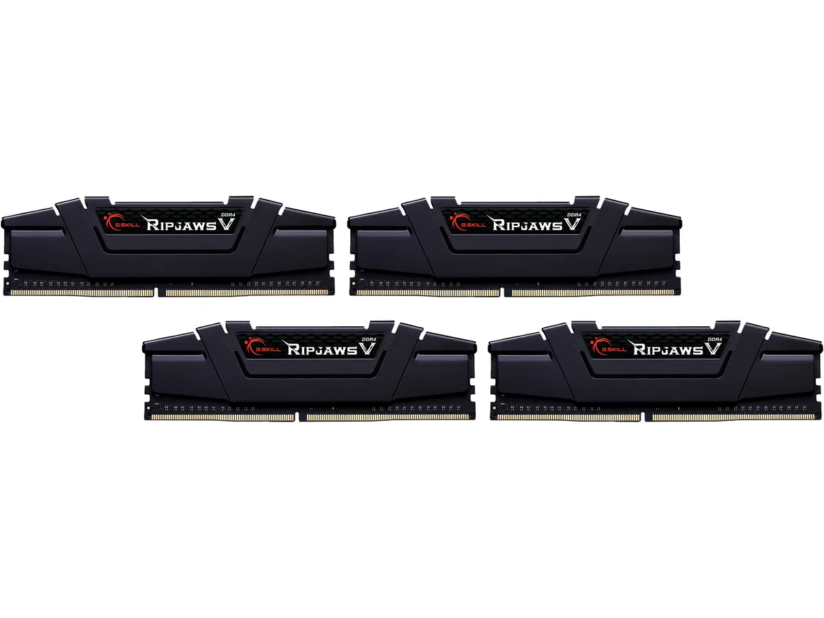 G.SKILL G.SKILL F4-3200C16Q-128GVK Ripjaws V 128GB (4 x 32GB) DDR4 3200 CL16 desktop RAM — product photo