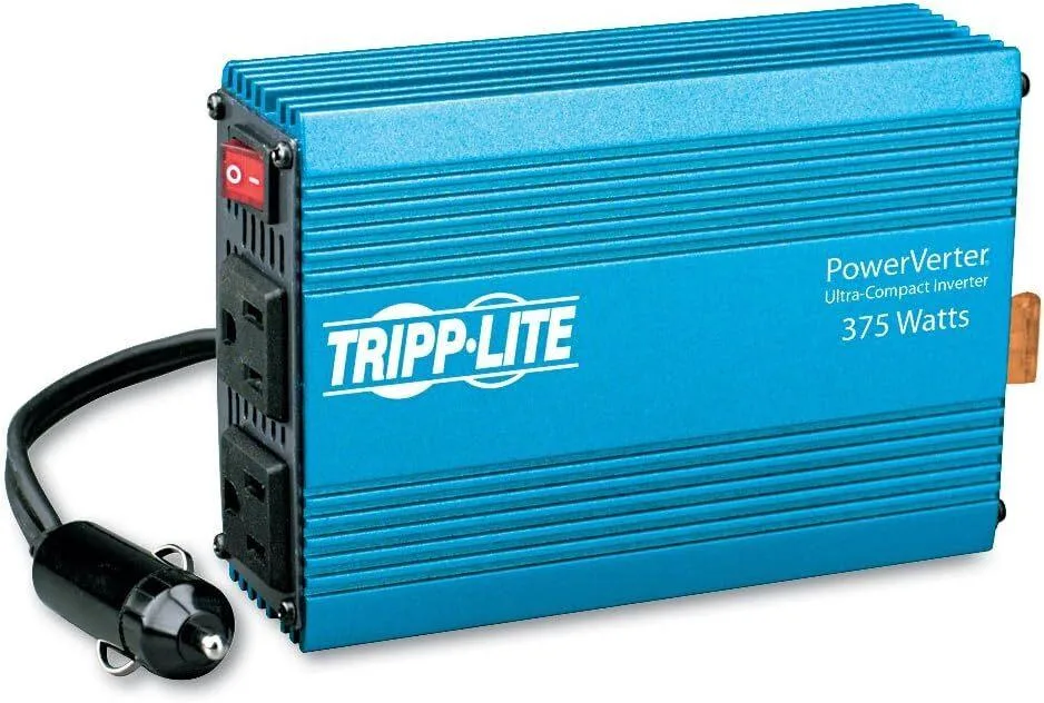 Tripp Lite Tripp Lite PV375 375W PowerVerter Car Inverter Blue 2 Outlets — product photo