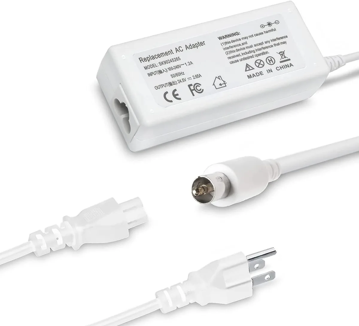 myVolts myVolts 65W 24.5V 2.65A AC adapter 7.7mm×2.5mm for PowerBook G4 15.2-inch — product photo