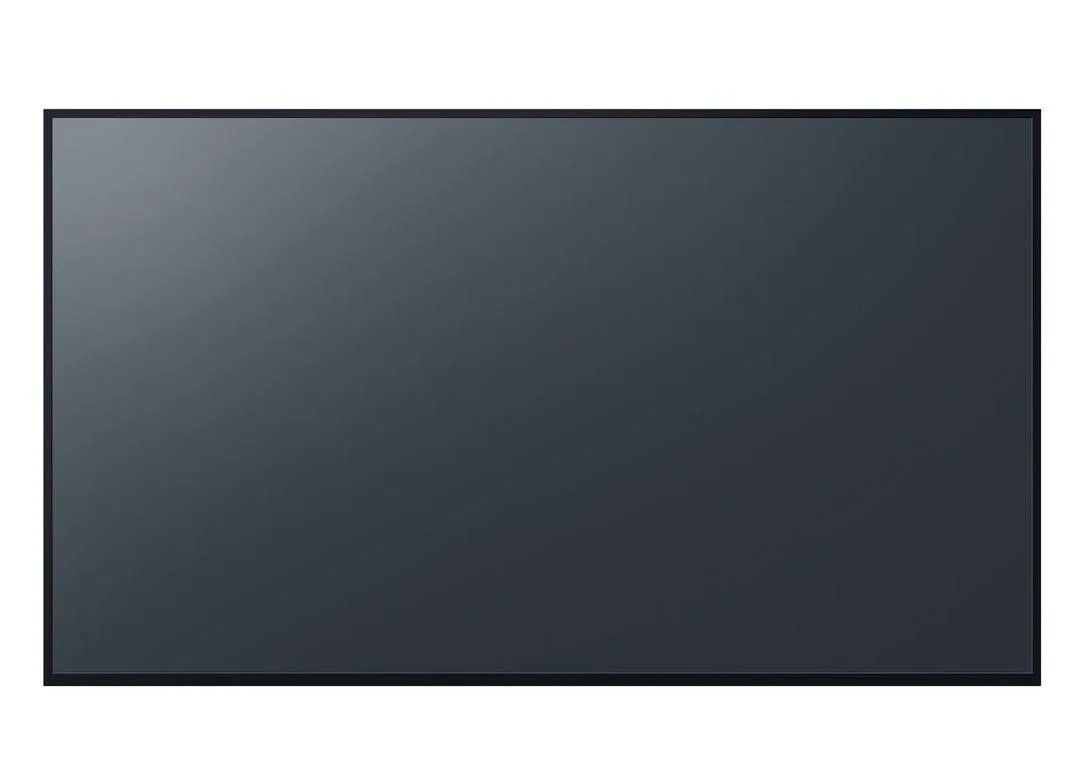 Large 86 inch commercial display with thin black bezel and matte anti-glare screen