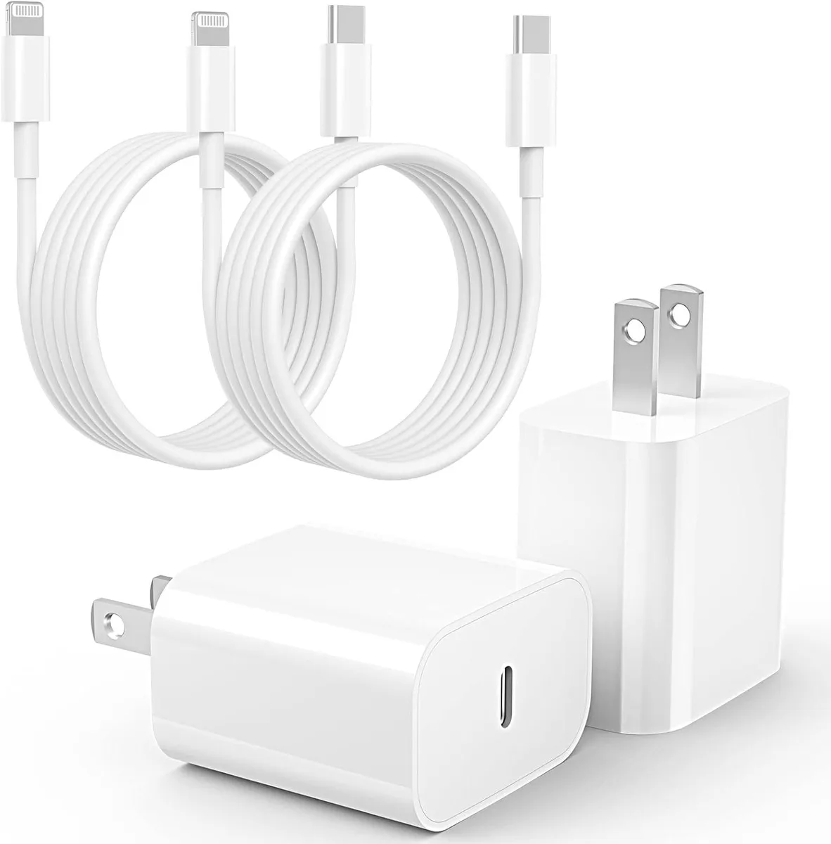 ONITOON ONITOON 20W USB-C Wall Charger with 6ft Lightning Cable 2Pack — product photo