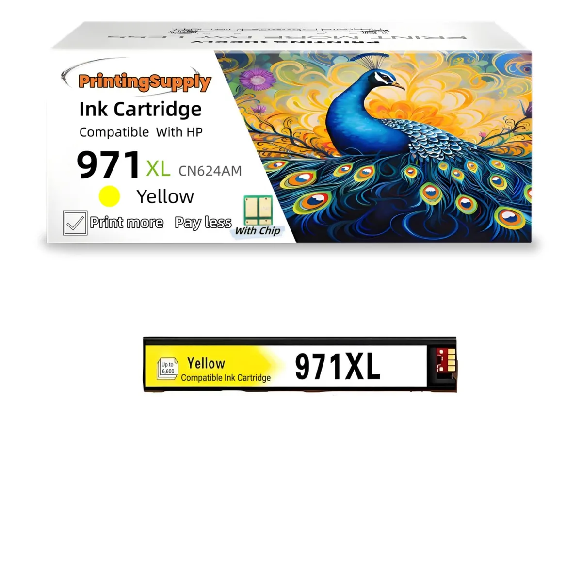 Aster Graphics Inc Aster Graphics Inc 971XL Yellow Ink Cartridge — product photo
