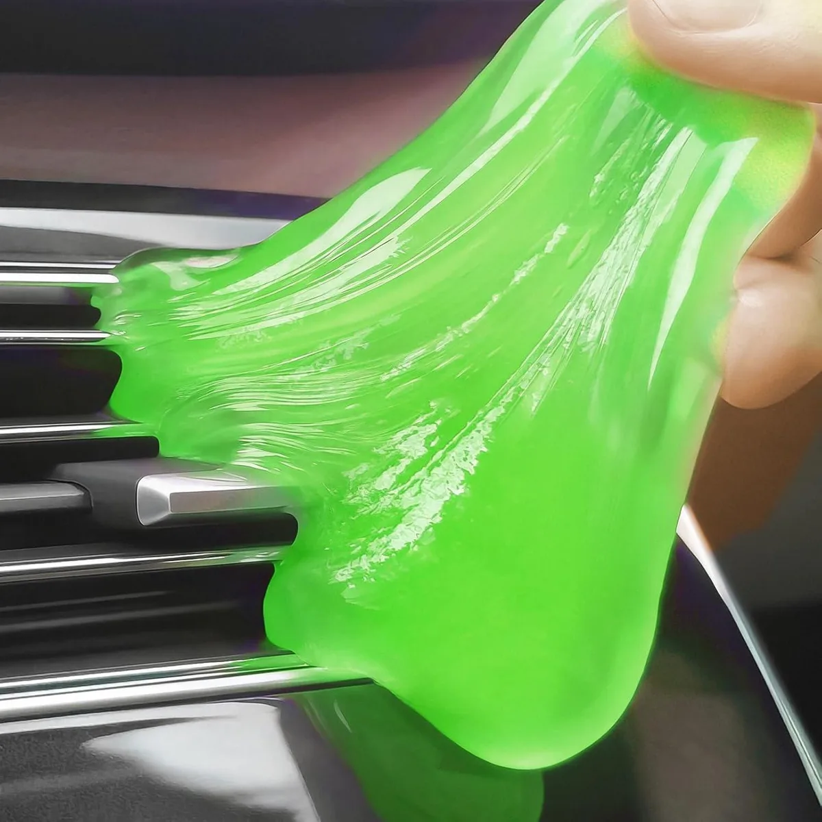 Four blue cleaning gel tubs in a pack