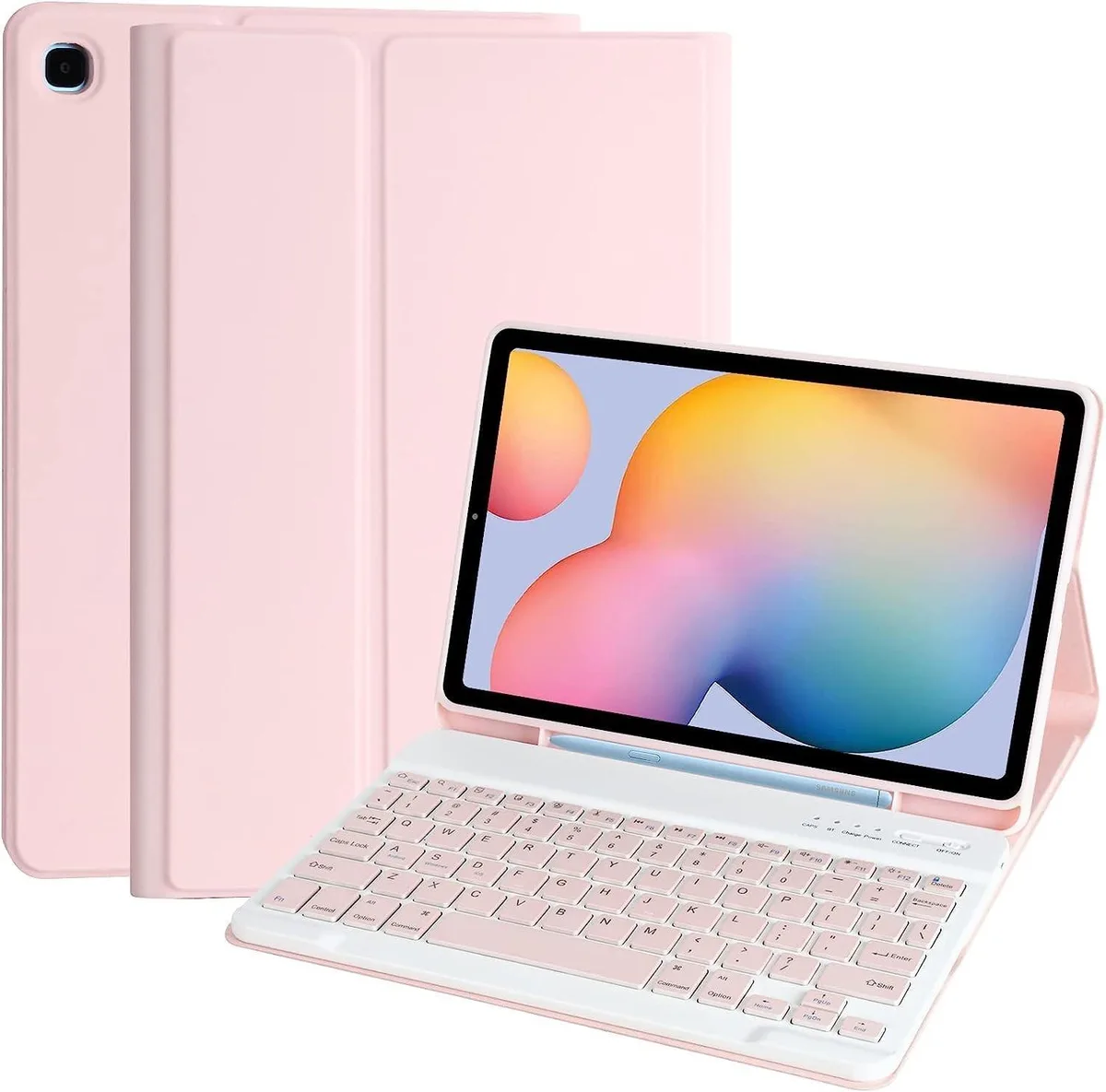 ALSEYE ALSEYE Keyboard Case Galaxy Tab S6 Lite 10.4 2024/2022/2020 Pink 2 in 1 accessory — product photo