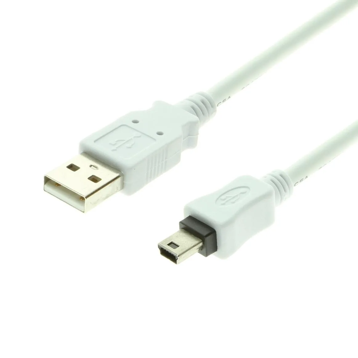USBGear USBGear USBG-0878W 8 inch White USB A to Mini B Cable — product photo
