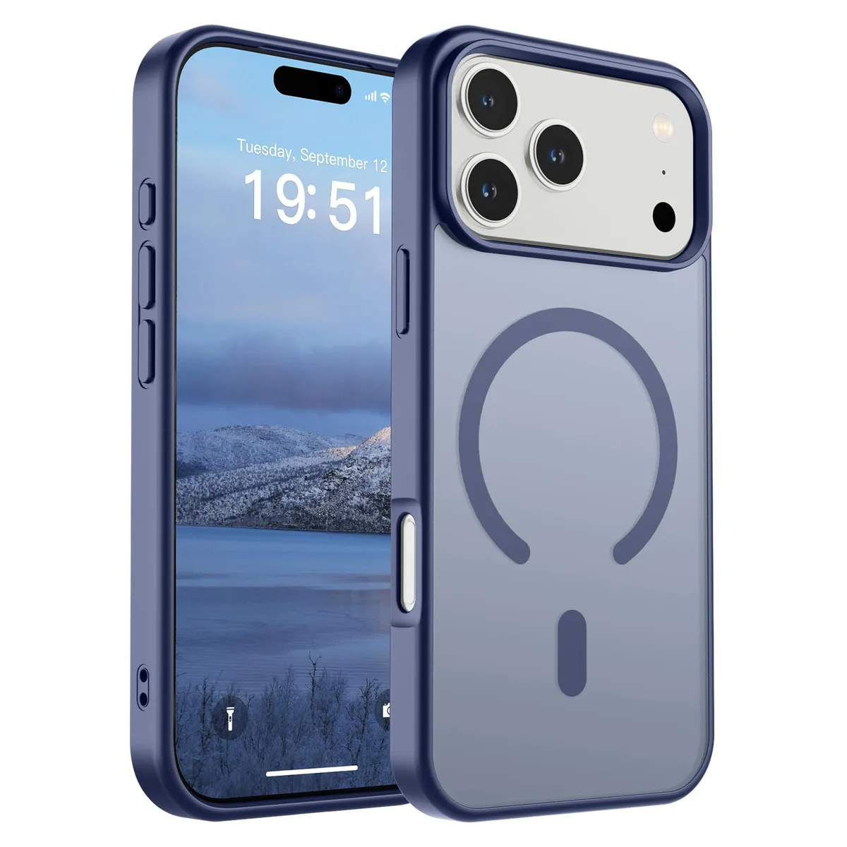 KEHIPI KEHIPI iPhone 17 Pro Max Case Lavender Gray MagSafe 10ft Drop — product photo