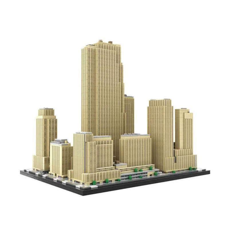 ZITIANYOUBUILD ZITIANYOUBUILD MOC-178781 New York Rockefeller Center 1/800 Scale Building Set 5999PCS educational — product photo