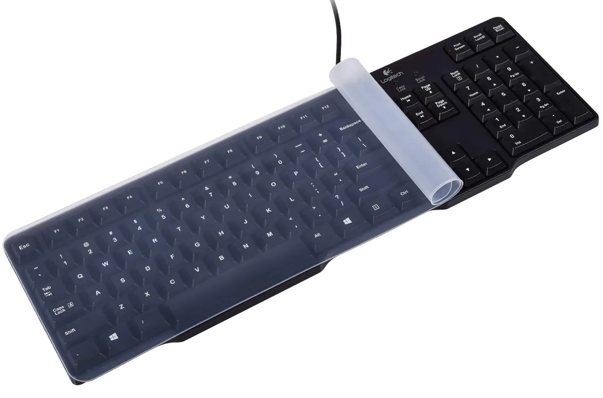  CaseBuy ESPL-DESKTOP-C Clear Silicone Keyboard Protector 17.52" x 5.51 — product photo