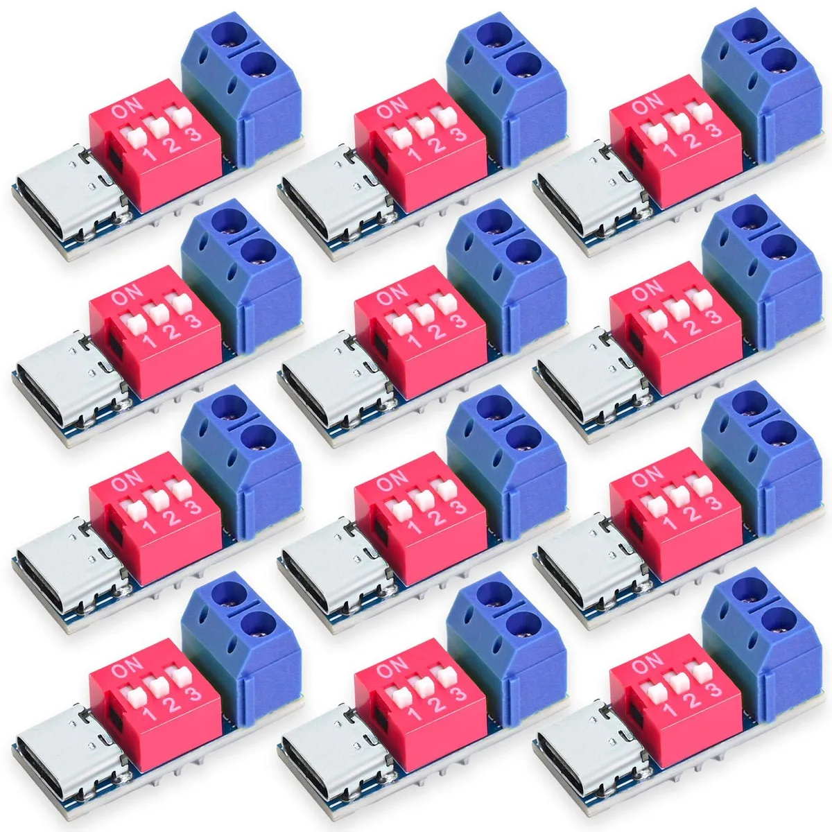 BUCIER BUCIER SY070 PD Trigger Board 12PCS 5-20V 100W Blue — product photo