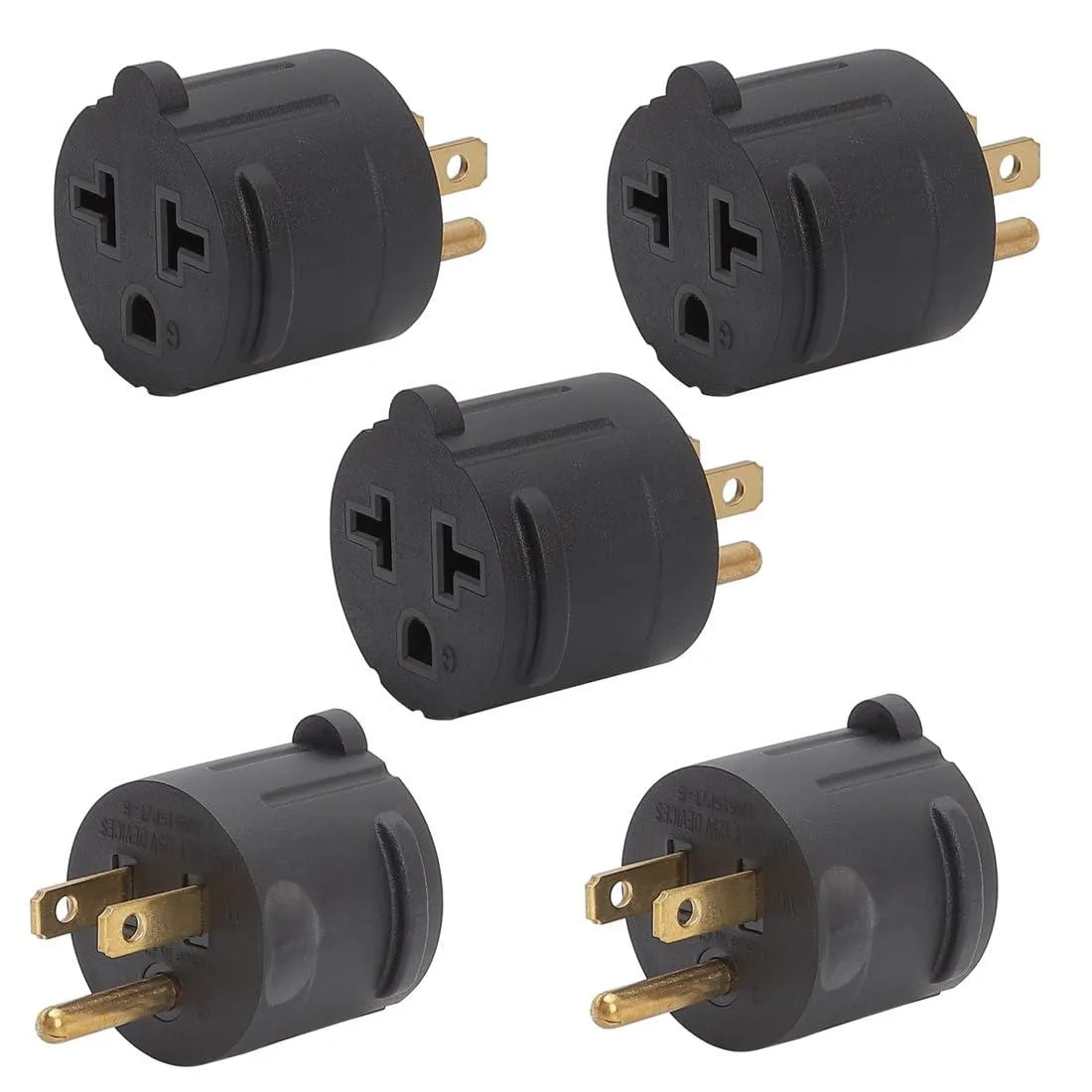 LORDWORLD LORDWORLD NEMA 5-15P to 5-20R/6-20R Adapter 5-Pack 15A 125V — product photo