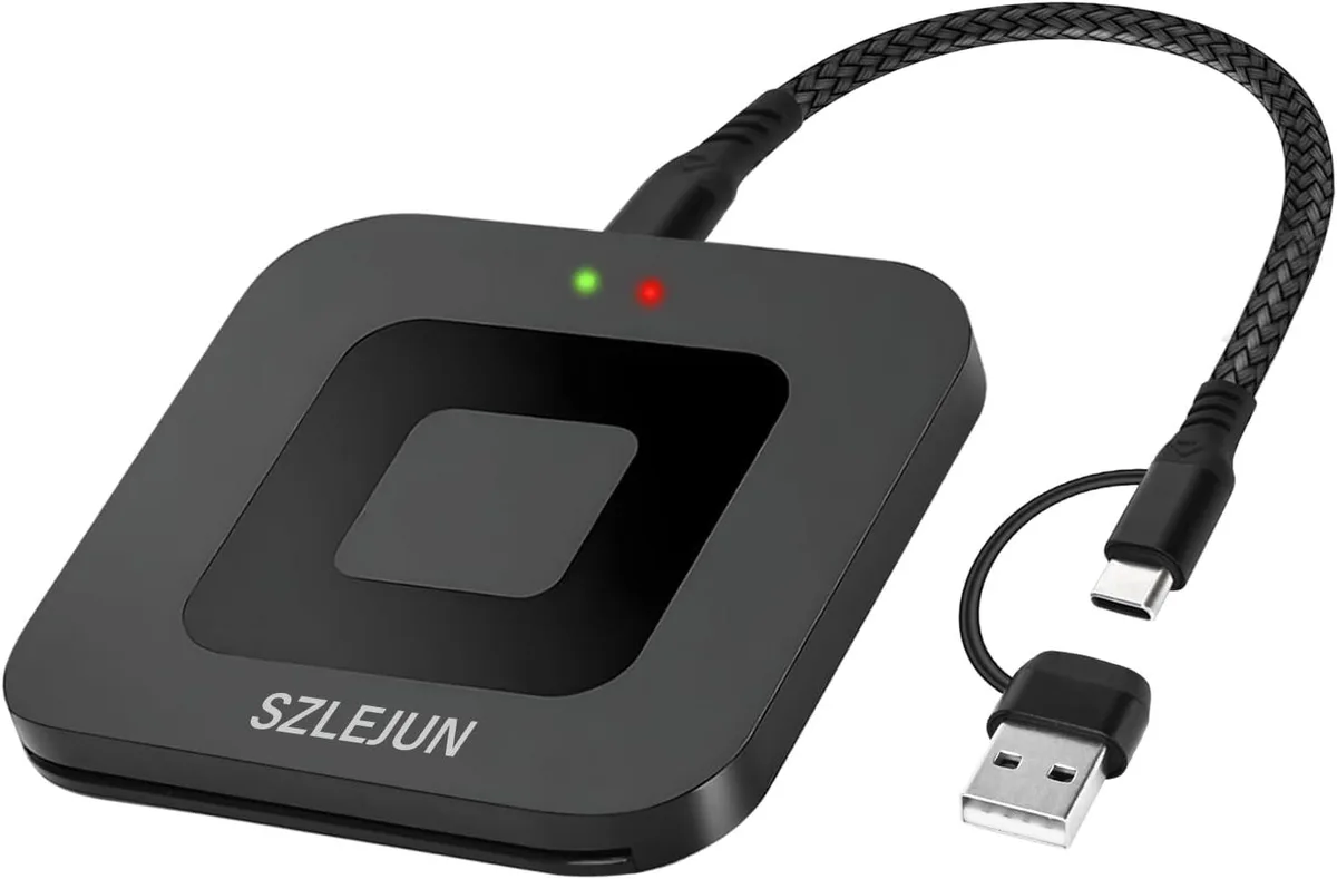 BFKK BFKK CAC Reader USB/Type-C DOD Military Smart Card Reader — product photo