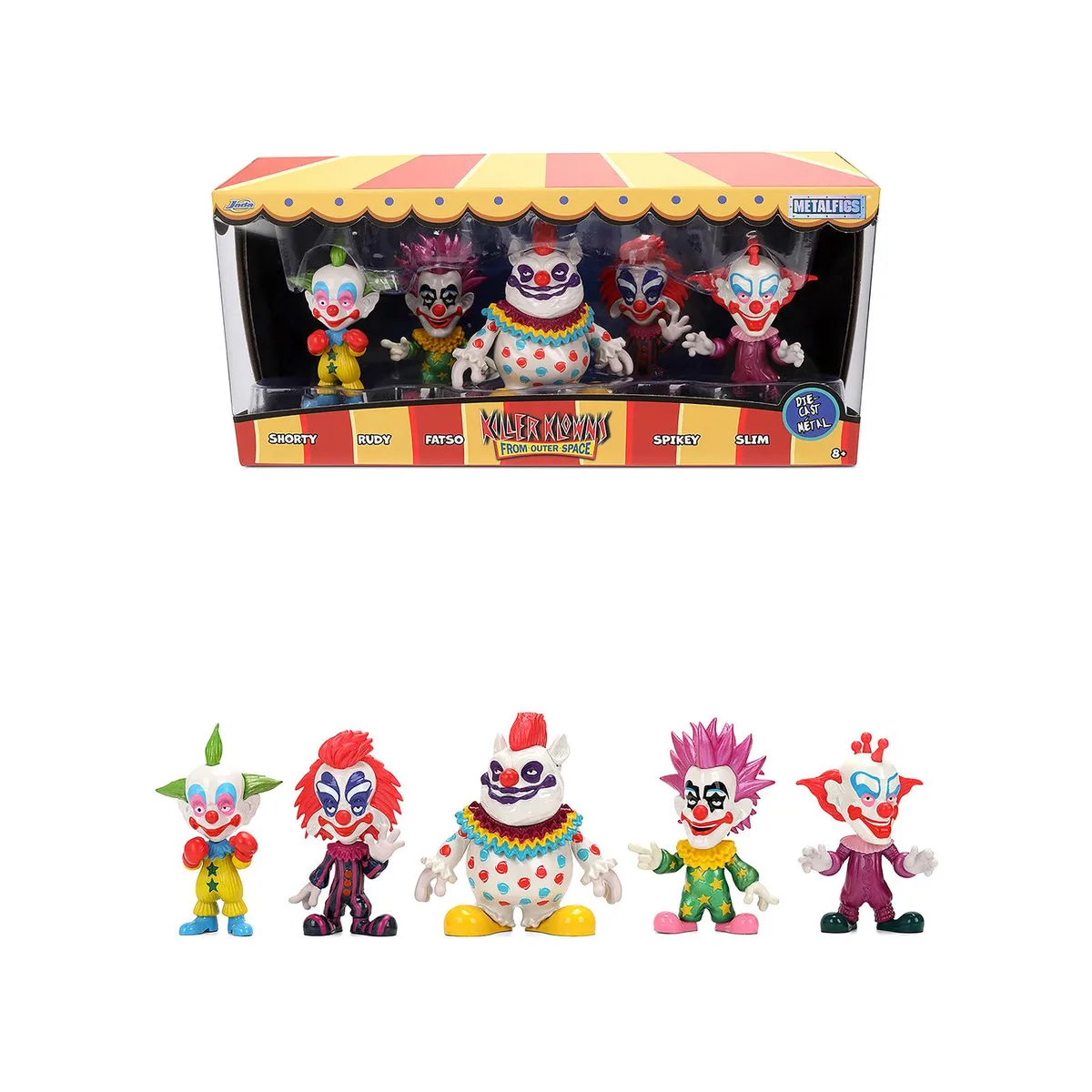 Jada Jada "Killer Klowns from Outer Space" 1988 Metalfigs 5-Figure Set — product photo