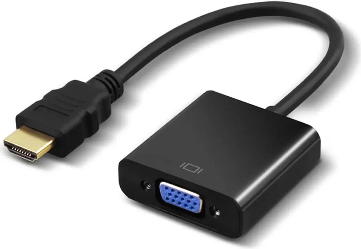 Vszerda Vszerda HDMI to VGA adapter 8 inch 1080p 1920x1200 black — product photo