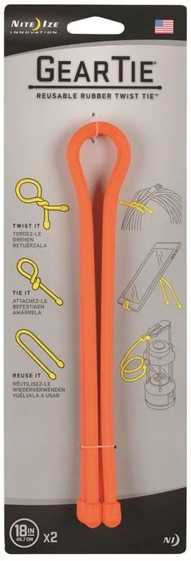 NITE IZE NITE IZE GT18-2PK-31 conduit 18 in 6.6 mm orange 2 pack — product photo