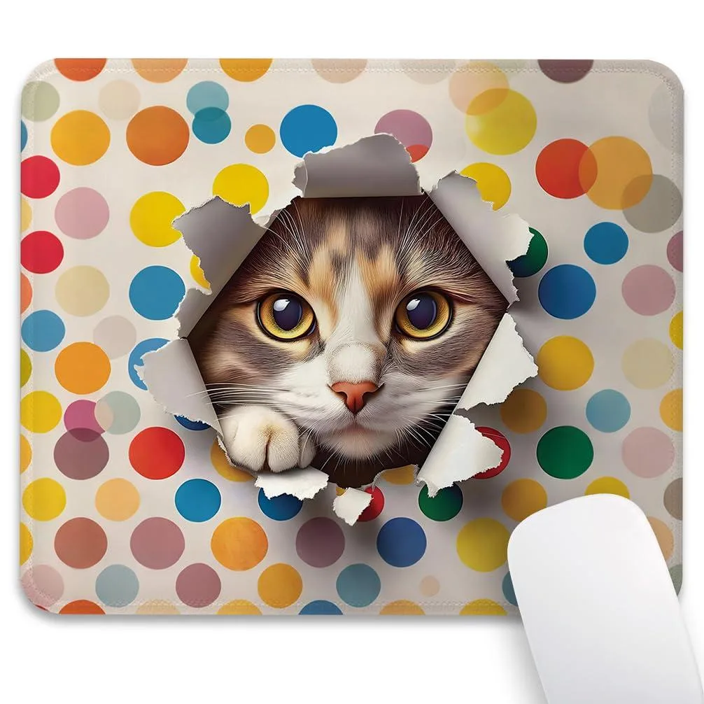  knseva Knlokst0010 Mouse Pad 9.5" x 7.9" Kitty Pet Gift — product photo