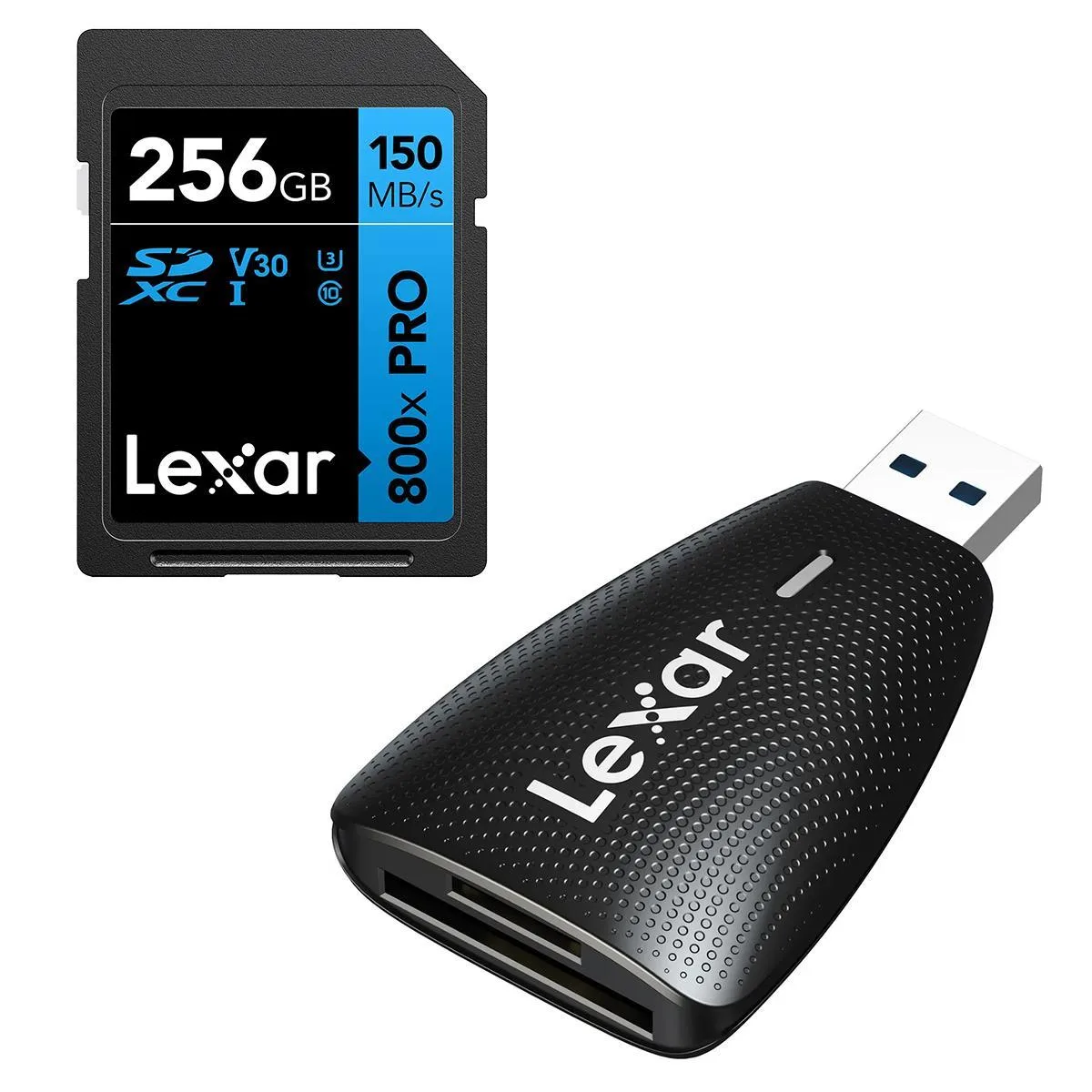 Lexar Lexar High-Performance 800x 256GB SDHC/SDXC UHS-I Card (BLUE Series) memory card — product photo