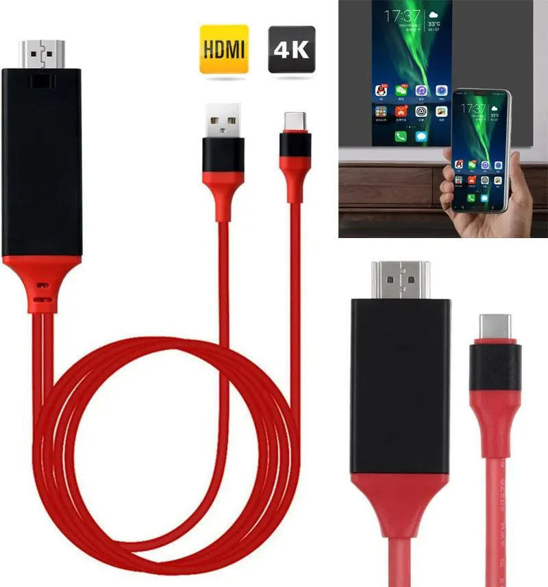 Black 2 metre cable with Micro USB and USB A plugs
