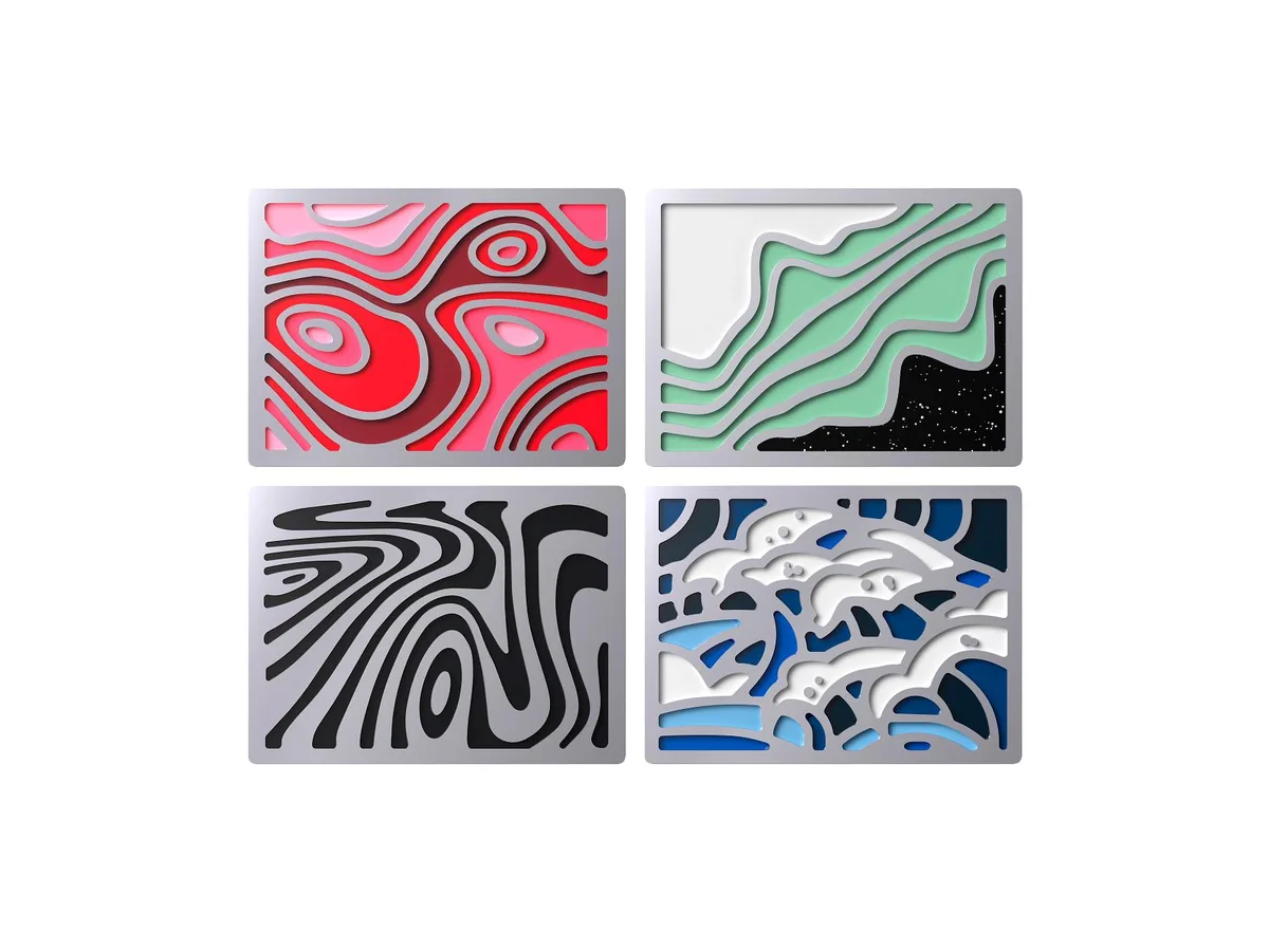 HP HP HyperX Badge Pack Abstract Magnetic Badges 85U20AA — product photo