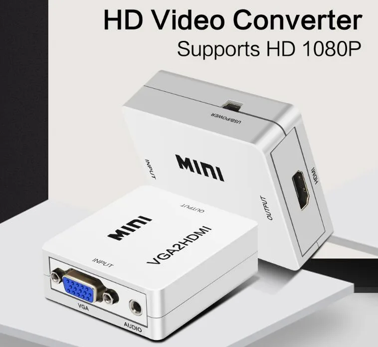 LUOM LUOM VGA to HDMI Audio Video Converter White — product photo