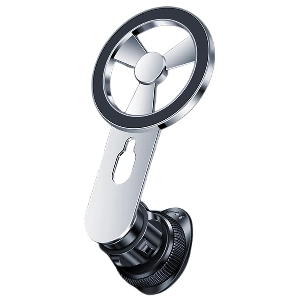 YINGHUA YINGHUA Silver Magnetic Air Vent Phone Mount 360° Rotation — product photo