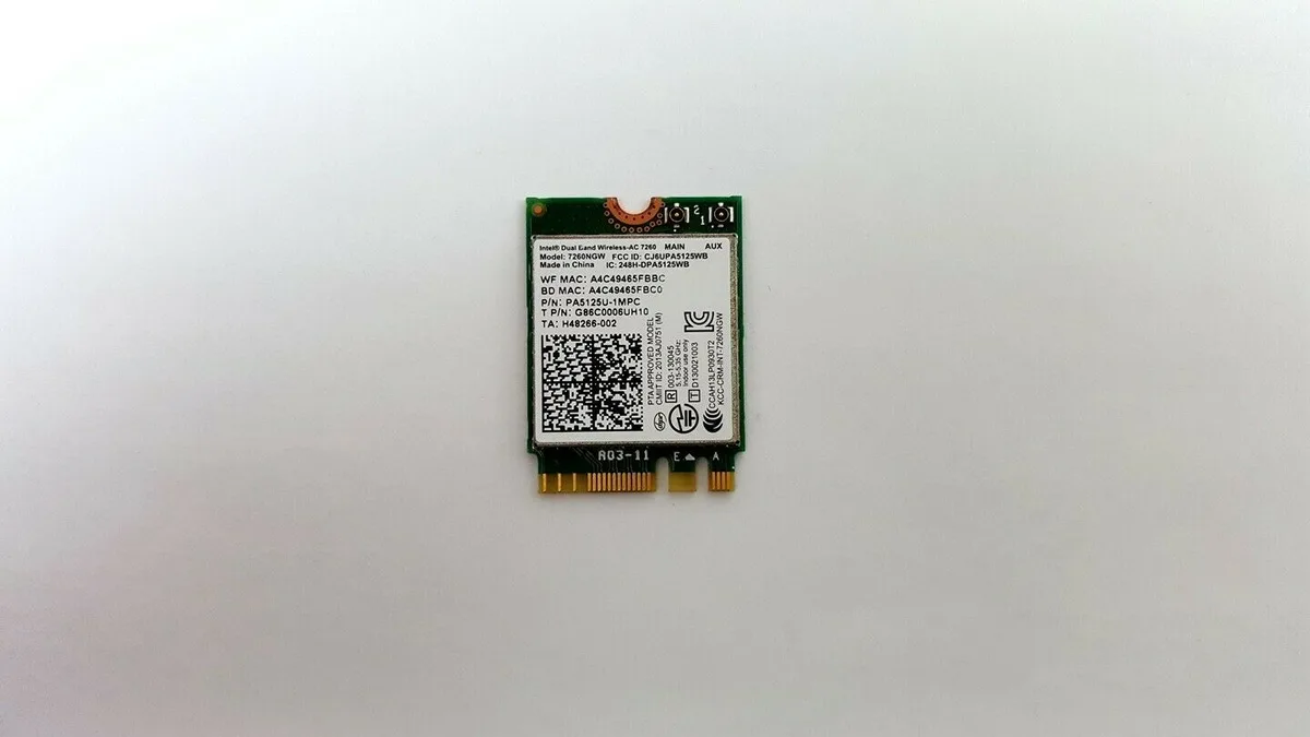 Toshiba Toshiba 7260NGW Wi-Fi adapter — product photo