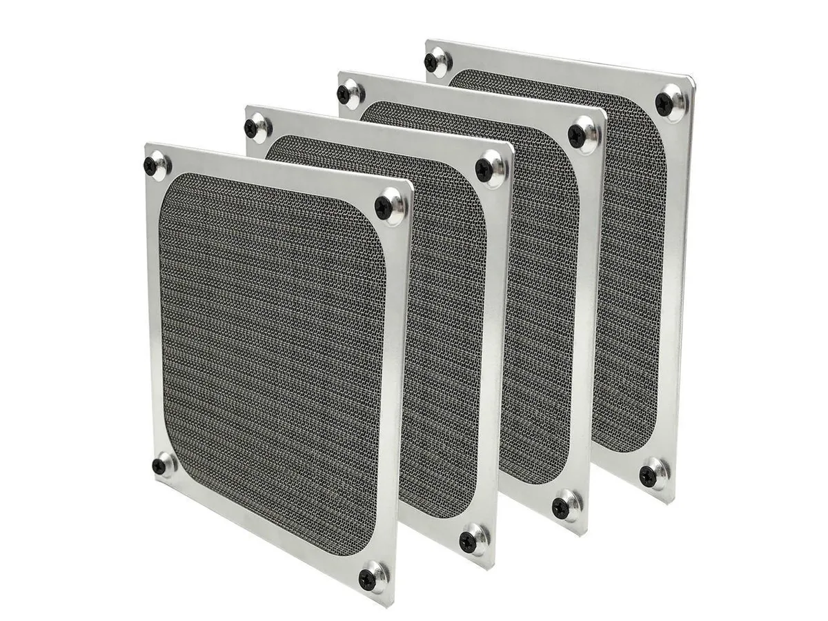 Werleo Werleo 4 Pack 120mm Fan Filter Grills Silver — product photo