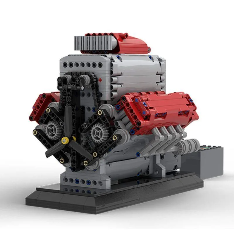 ZITIANYOUBUILD ZITIANYOUBUILD Mocsage MOC-171732 V8 Engine Supercharger 1054PCS — product photo