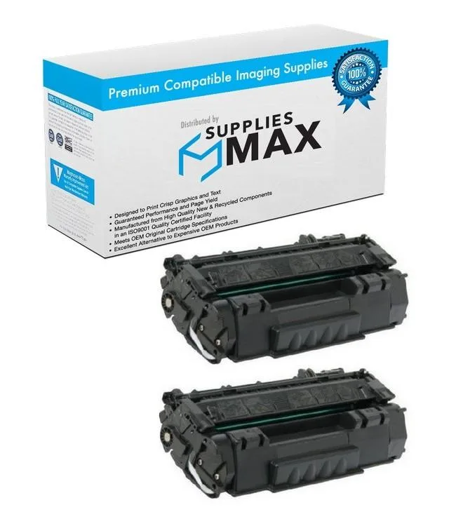 SuppliesMax SuppliesMax CNM0266B001AA_2PK Black Toner Cartridge 2 Pack 2500 Pages — product photo