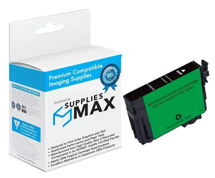 SuppliesMax SuppliesMax T202XL120-S Black High Yield Inkjet Cartridge 550 Pages — product photo