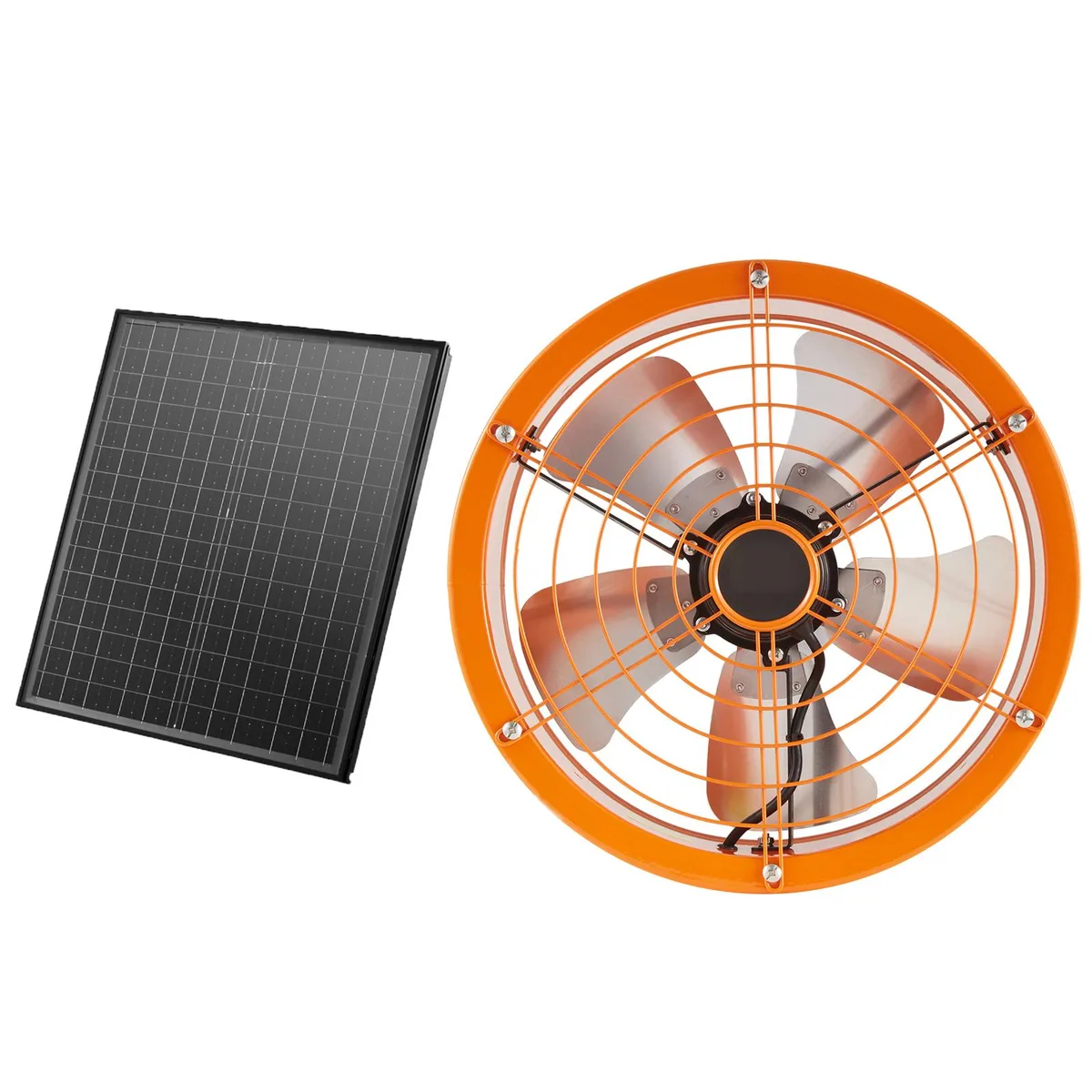 VEVOR VEVOR 14 Inch Solar Gable Fan 1300 CFM 45W Black JBSF-350 — product photo