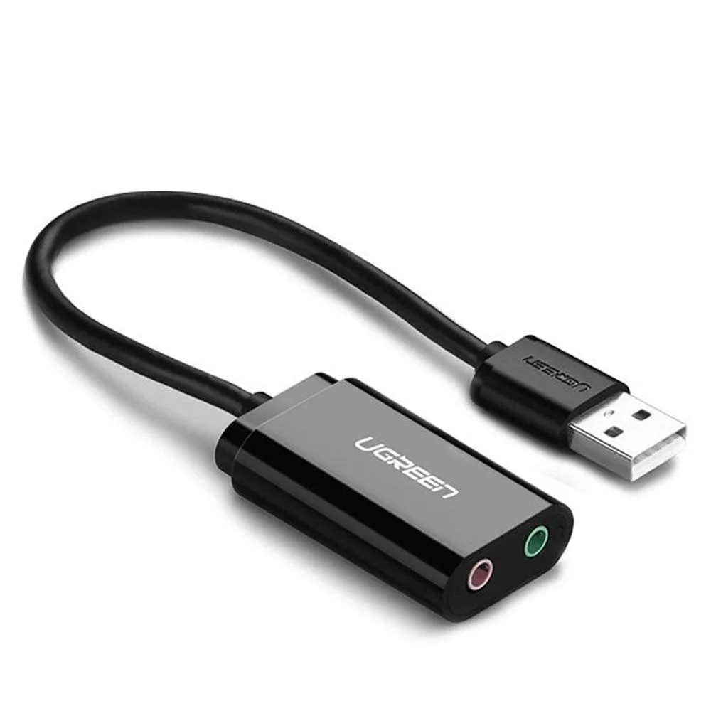 WRIARICH WRIARICH USB 2.0 Stereo Audio Adapter 15cm Black — product photo