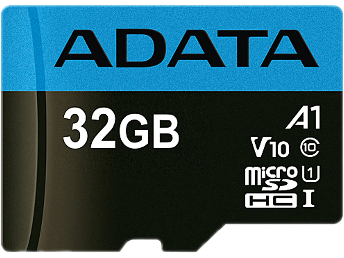 ADATA ADATA AUSDH32GUICL10A1-RA1 32GB microSDHC UHS-I Class 10 A1 V10 memory card — product photo