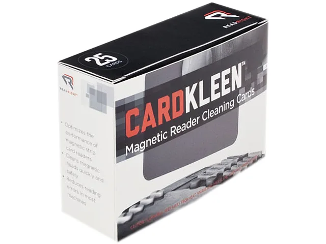 Read Right Read Right RR1222 magnetic head cleaning cards, 25 per box — product photo
