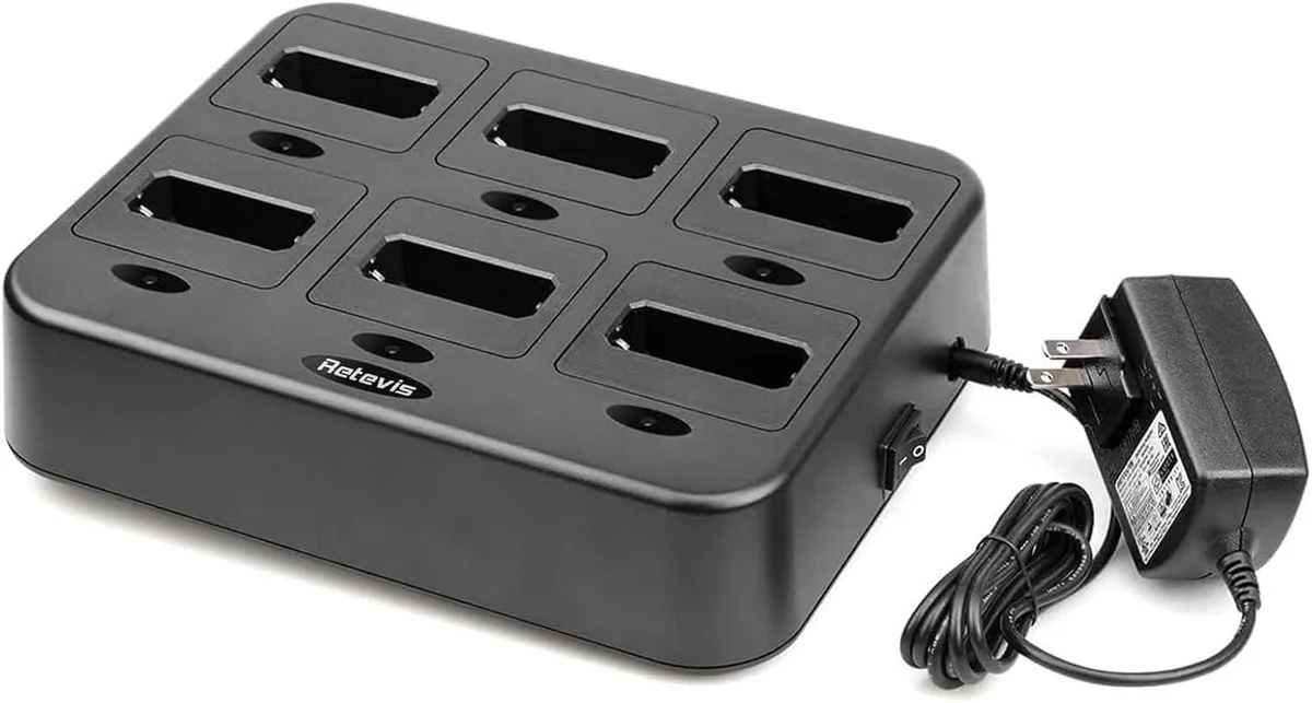 Retevis Retevis RT22 six-way charger for RT22 RT22S RB19 RB19P RB39 RB39P — product photo