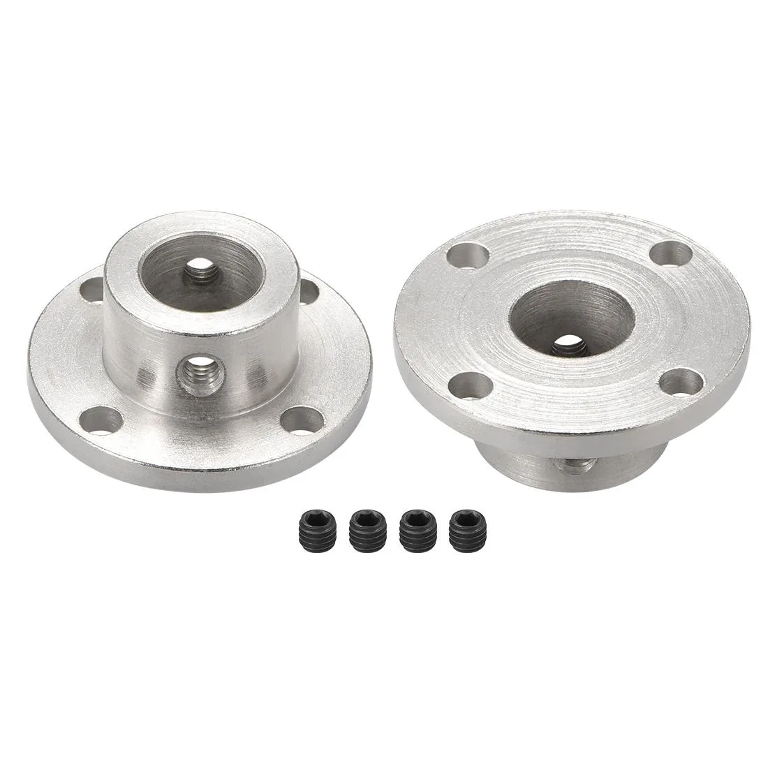 Unique-Bargains Unique-Bargains 11mm Rigid Flange Coupling Silver 2PCS — product photo