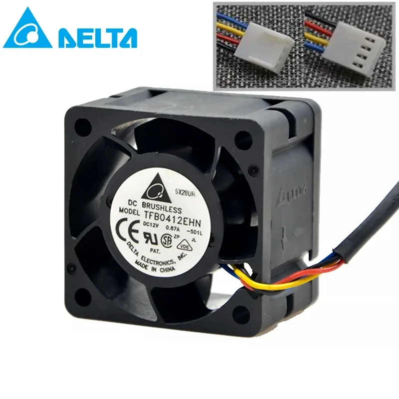SXDOOL SXDOOL TFB0412EHN 40mm 12V 0.87A 4-Pin case fan — product photo