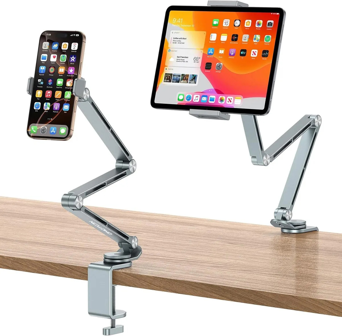 MCHOSE MCHOSE GH03 360° Rotation Aluminium Alloy Long Arm Phone Mount Grey — product photo