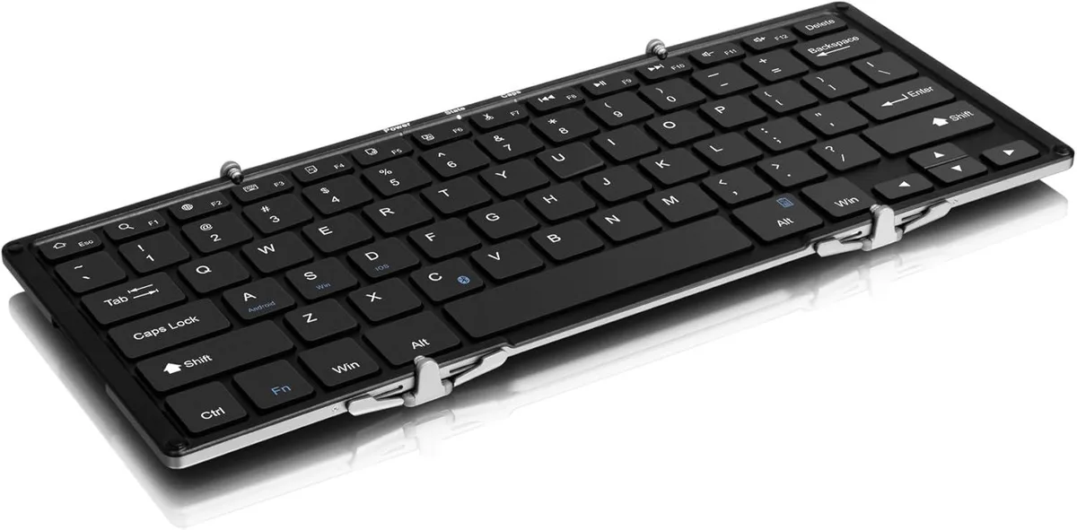 TUKO TUKO BK06 Ergonomic Foldable Bluetooth Keyboard 166° 12mm 6.2oz — product photo